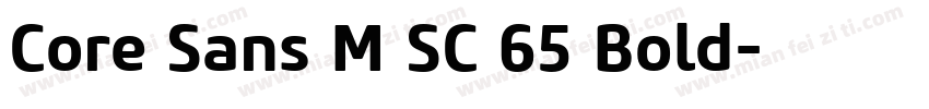 Core Sans M SC 65 Bold字体转换